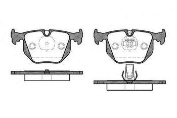 PASTILHA FREIO BMW 1 (E81) 118 I 3.0 d TRAS 1998 2006 123,1X59,2X17