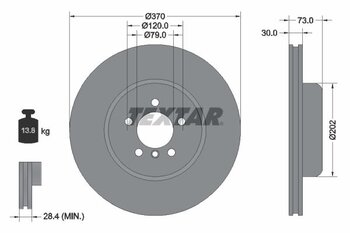 DISCO FREIO BMW 3 (F30, F80) 328 i EIXO DIANTEIRO 2013 2016 73