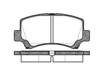 PASTILHA FREIO HAFEI TOWNER JR Camiao de plataforma/chassis 1.0 2008 EM DIANTE 106,4X49,9X15