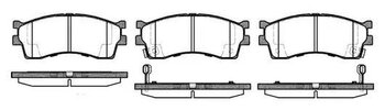 PASTILHA FREIO KIA CLARUS (K9A) 2.0 i 16V EIXO DIANTEIRO 1998 2001 128,6X50,7