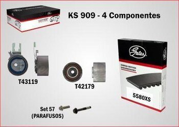 KIT CORREIA DENTADA VOLVO XC60 I Veículo utilitário esportivo (156) D5 AWD 2016 2017