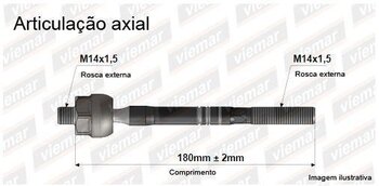 ARTICULACAO AXIAL FORD USA FUSION 3.0 Tração integral EIXO DIANTEIRO ESQUERDA, DIREITA 2009 2012