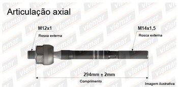 ARTICULACAO AXIAL RENAULT SCÉNIC I Monovolume (JA0/1_, FA0_) 1.6 Expression (JA00) EIXO DIANTEIRO ESQUERDA, DIREITA 2001 2005