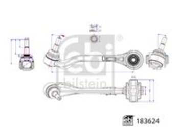 BRACO DE SUSPENSAO BMW 3 (G20, G80, G28) 330 e Plug-in-Hybrid EIXO DIANTEIRO LADO ESQUERDO TRASEIRA 2019 EM DIANTE