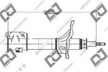 AMORTECEDOR SUSP. MITSUBISHI PAJERO TR4 (H7_W, H6_W) 2.0 Flex EIXO DIANTEIRO 2012 2015