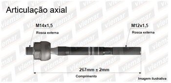 ARTICULACAO AXIAL FIAT 127 1.8 GT (182.AC) 1995 2001 266