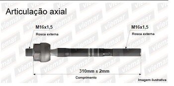 ARTICULACAO AXIAL AUDI A3 (8V1, 8VK) 1.8 TFSI ESQUERDA, DIREITA , INTERNO 2012 2014 309,5