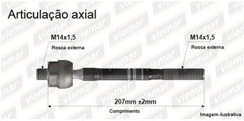 ARTICULACAO AXIAL CHRYSLER 300 C (LX) 2.4 16 V 1995 2001