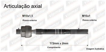 ARTICULACAO AXIAL BMW 1 (E81) 118 I 520 i DIANT 1995 2003 174