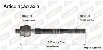 ARTICULACAO AXIAL BMW 1 (E81) 118 I 1.9 1992 1998 205