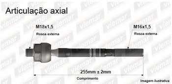 ARTICULACAO AXIAL BMW 1 (E81) 118 I 530 i xDrive 2008 EM DIANTE 240