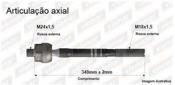 ARTICULACAO AXIAL DODGE RAM 2500 Pick-up (D1, DC, DH, DM, DR) 5.9 TD 4x4 2001 2008