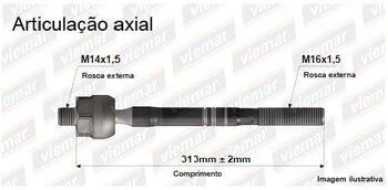 ARTICULACAO AXIAL CITROËN C4 PICASSO I Monovolume (UD_) 2.0 i 16V DIANT 2007 2013