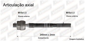 ARTICULACAO AXIAL BMW 5 (E60) 550 i ESQUERDA, DIREITA , INTERNO 2005 2009 240