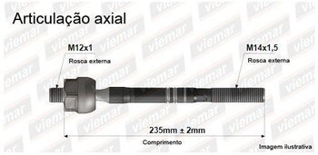 ARTICULACAO AXIAL CITROËN C3 II (SC_) 1.5 Flex 2012 2016 245