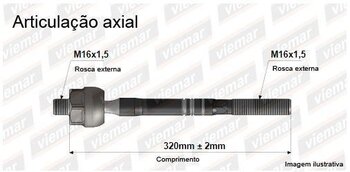 ARTICULACAO AXIAL PEUGEOT 408 2.0 i 4x4 DIANT 1996 2002 328