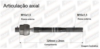 ARTICULACAO AXIAL FIAT 127 2.5 D 4x4 DIANT 1994 2002 319