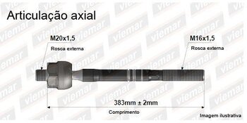 ARTICULACAO AXIAL FORD TRANSIT Van de Passageiro (FD_ _, FB_ _, FS_ _, FZ_ _, FC_ _ 2.2 TDCi RWD DIREITA, ESQUERDA, DIREITA, ESQUERDA , INTERNO, INTER