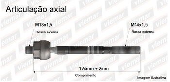 ARTICULACAO AXIAL HONDA ACCORD VIII (CP) 2.0 i-VTEC (CP1) EIXO DIANTEIRO DE AMBOS OS LADOS 2007 2012 123