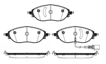 PASTILHA FREIO VW TIGUAN ALLSPACE (BW2, BJ2) 2.0 TSI 2023 EM DIANTE 175,2X20X69,7