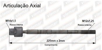 ARTICULACAO AXIAL JAC J2 1.3 16V VVT 2012 2014