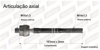 ARTICULACAO AXIAL JAC T6 2.0 16V Turbo DIANT 2014 EM DIANTE