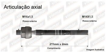 ARTICULACAO AXIAL JAGUAR S-TYPE II ESPORTIVO (X200) 3.0 V6 1998 2008