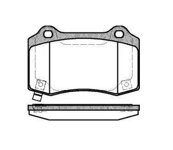 PASTILHA FREIO JEEP CHEROKEE (KK) 3.7 V6 4x4 2007 2010 109,7X69,3X15,4