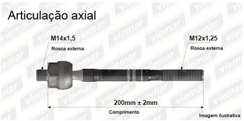 ARTICULACAO AXIAL NISSAN LIVINA / GRAND LIVINA (L10, L11) 1.8 Flex 2009 2014