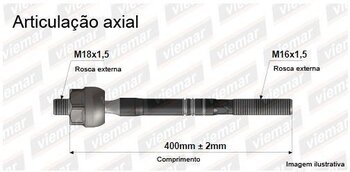 ARTICULACAO AXIAL MERCEDES-BENZ 100 Caixa (631) 311/313/415/515 CDI 2012 EM DIANTE