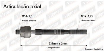 ARTICULACAO AXIAL NISSAN 300 1.6 16V 2017 EM DIANTE