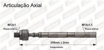 ARTICULACAO AXIAL RENAULT 19 I (B/C53_) 2.5 D 1989 1994 295