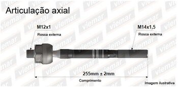 ARTICULACAO AXIAL RENAULT 19 I (B/C53_) 2.0 16V 2002 2003 290