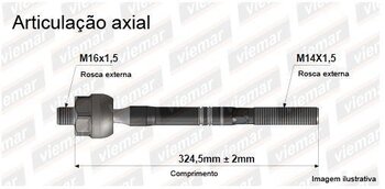 ARTICULACAO AXIAL SUBARU TRIBECA (B9) 3.6 (WXF) ESQUERDA, DIREITA , INTERNO 2007 EM DIANTE 325