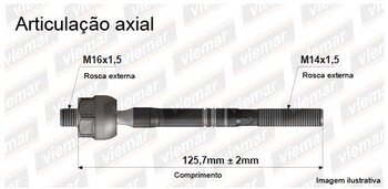 ARTICULACAO AXIAL VOLVO S60 I (384) 2.0 T5 ESQUERDA, DIREITA , INTERNO 2000 2009 125