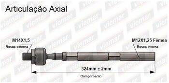 ARTICULACAO AXIAL RENAULT KWID (BW_, BE_, B6_) 1.0 INTENSE, LIFE, ZEN Flex (BEMC) EIXO DIANTEIRO 2017 2021