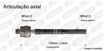 ARTICULACAO AXIAL VW APOLLO tres volumes 1.8 T DIANT 1999 2010