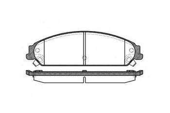 PASTILHA FREIO CHRYSLER 300C Touring (LX, LE) 5.7 AWD EIXO DIANTEIRO 2004 2010 183,5X55X17