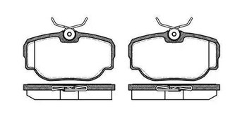 PASTILHA FREIO LAND ROVER DEFENDER Cabrio (LD) 3.9 4x4 TRAS 1994 2002 94,6X52,0