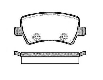 PASTILHA FREIO LAND ROVER FREELANDER 2 (L359) 2.2 eD4 EIXO TRASEIRO 2010 2014 106,2X48,6X16,8