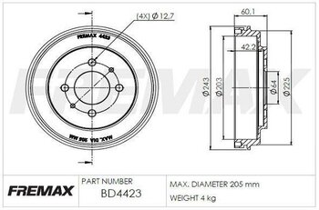 KIT 2 PÇs DISCO FREIO CHERY A3 Hatchback 1.3 Flex 2010 EM DIANTE 26x26x12