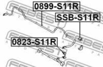 SUBARU LEGACY I (BC) 2.0 CVT (BC4) EIXO TRASEIRO DE AMBOS OS LADOS 1992 1993