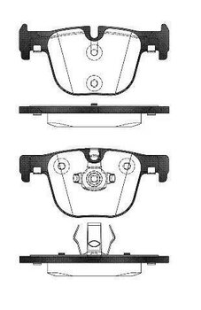 PASTILHA FREIO BMW 1 (E81) 118 I 3.0 TRAS 2009 2015 123,8X123,1X59,1X57,3