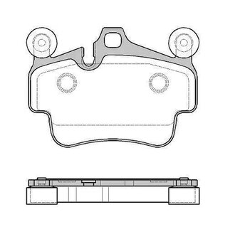 PASTILHA FREIO PORSCHE 911 3.6 Carrera 2004 2005 121,2X86,1X16,8