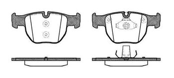 PASTILHA FREIO LAND ROVER RANGE ROVER III (L322) 4.4 4x4 EIXO DIANTEIRO 2002 2005 155,4X156,6X73,5