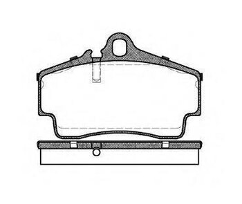 PASTILHA FREIO PORSCHE 911 2.5 TRAS 1996 1999 112X73,0