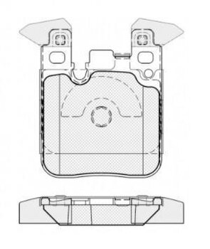 PASTILHA FREIO BMW 1 (F20) 125 i EIXO TRASEIRO 2013 2014 71,8X88,4