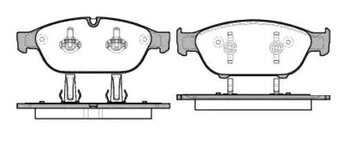 PASTILHA FREIO AUDI 100 (44, 44Q, C3) 2.0 TFSI quattro 2013 EM DIANTE 193,1X76,4X19,9