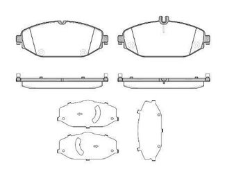 PASTILHA FREIO MERCEDES-BENZ C-CLASS T-Model (S205) C 180 Flex Avantgarde (205.240) DIANT 2015 2017 175,2X18,9X69,2