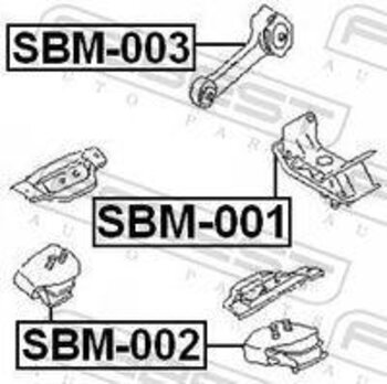 COXIM MOTOR SUBARU IMPREZA SW (GF) 2.0 SW (GF8) ESQUERDA À FRENTE 1995 1998